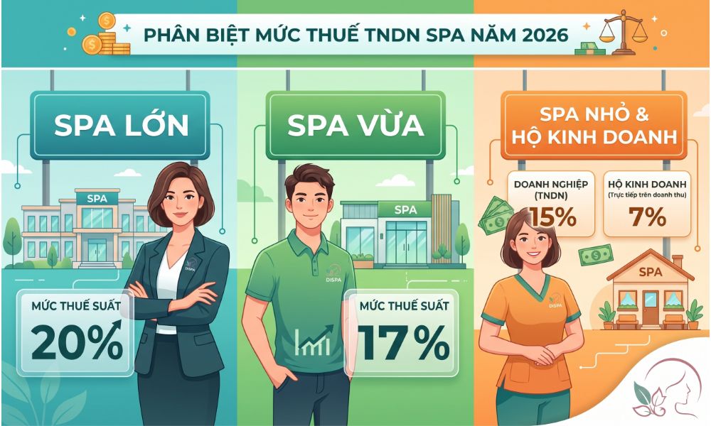 CẨM NANG VỀ THUẾ THU NHẬP DOANH NGHIỆP SPA VÀ BÀI TOÁN TỐI ƯU LỢI NHUẬN NĂM 2026