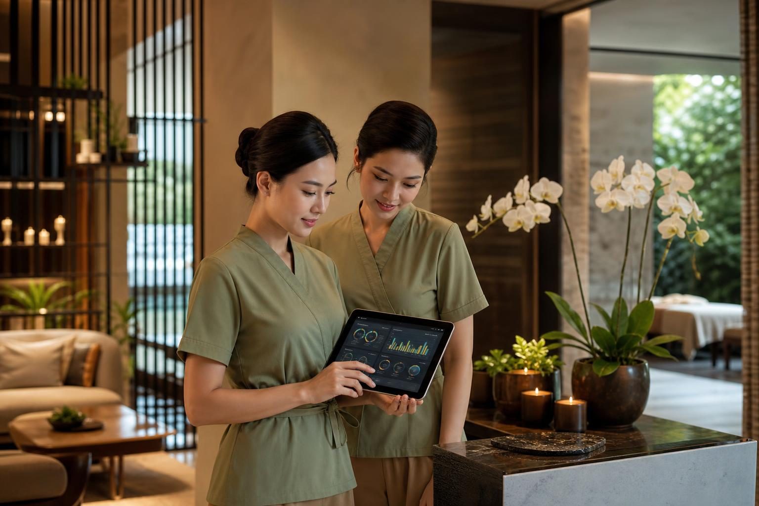 Áp dụng nền tảng quản lý spa tích hợp để theo dõi doanh thu, công nợ và KPI