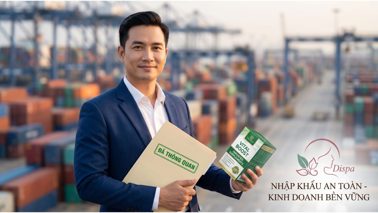 Quản lý chứng từ nhập khẩu thực phẩm chức năng, tồn kho và xuất hóa đơn bán lẻ cùng DISPA