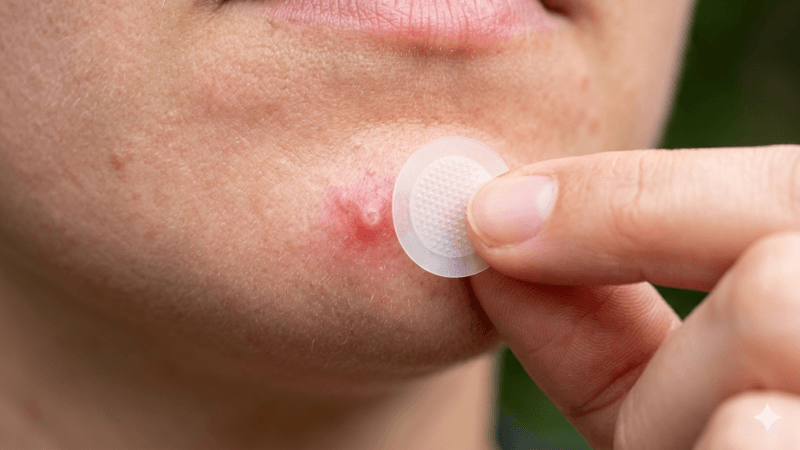 Điều trị mụn sưng viêm bằng miếng dán mụn Micro-dart