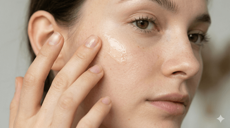 Kỹ thuật tạo độ bóng tự nhiên cho gò má bằng dầu dưỡng Face Oil hoặc Serum HA