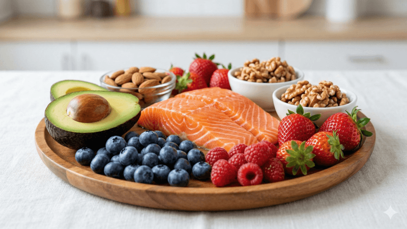 Thực phẩm Skin-food giàu collagen và chất béo tốt cho da