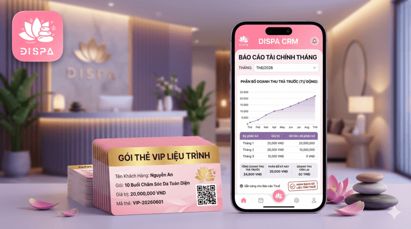 Hệ thống quản lý DISPA là lựa chọn hàng đầu cho ngành spa - làm đẹp