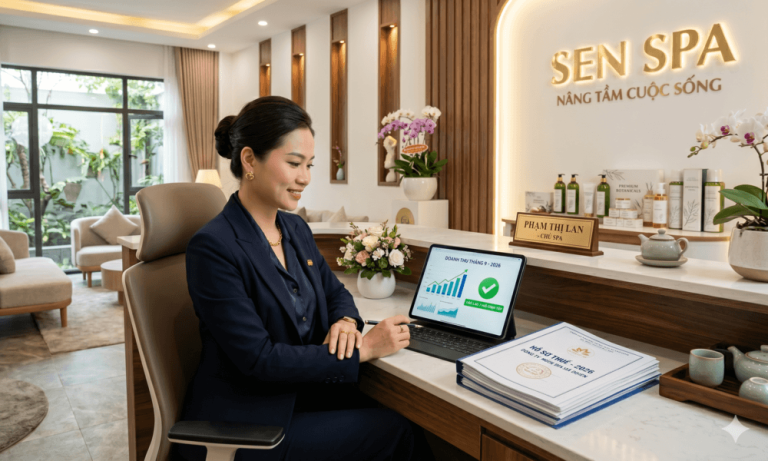 Chủ spa chủ động kiểm tra thuế và sổ sách là xu hướng 2026